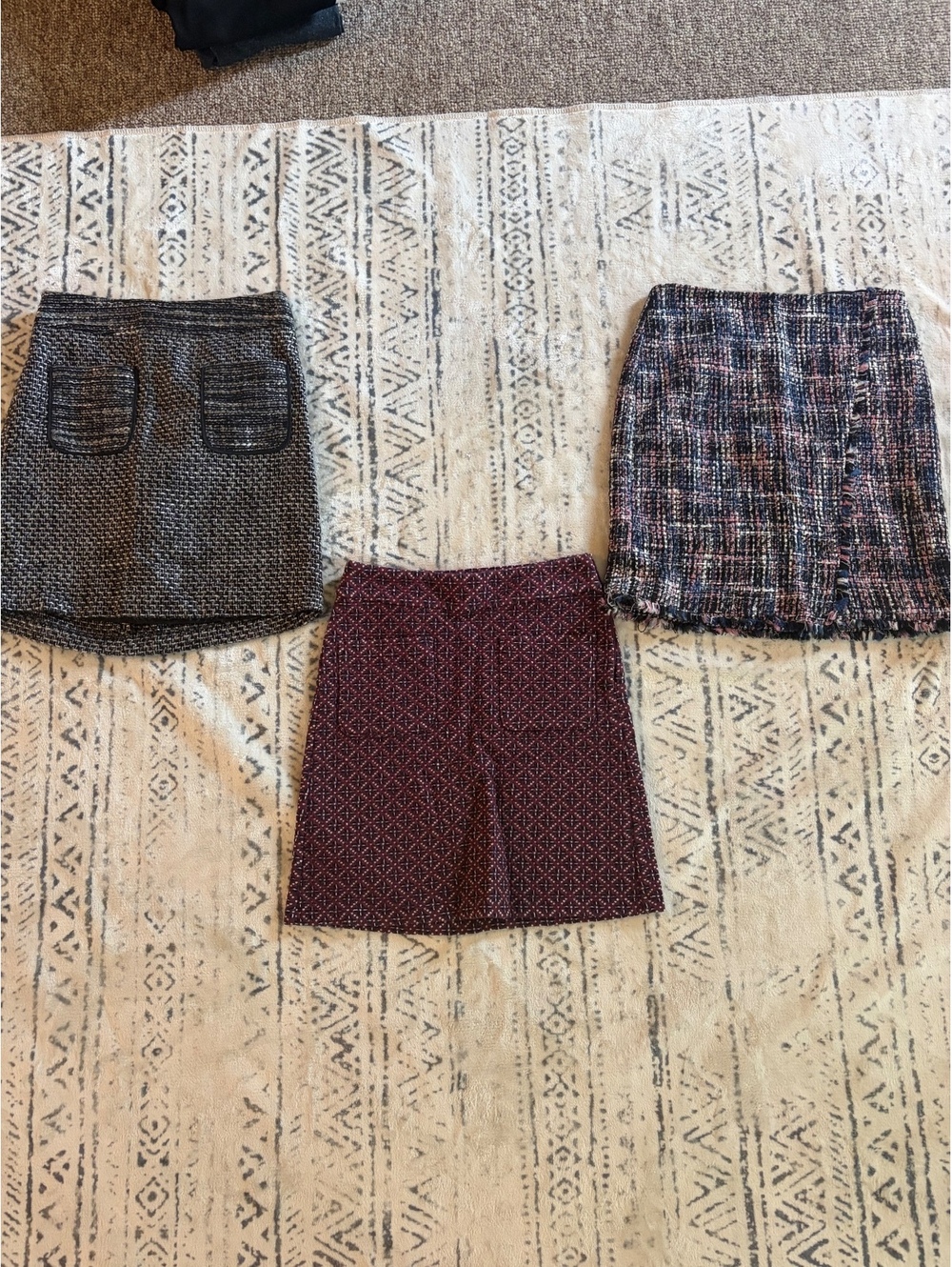 LOFT Petites Mixed Pattern Skirt Set - Size 00P